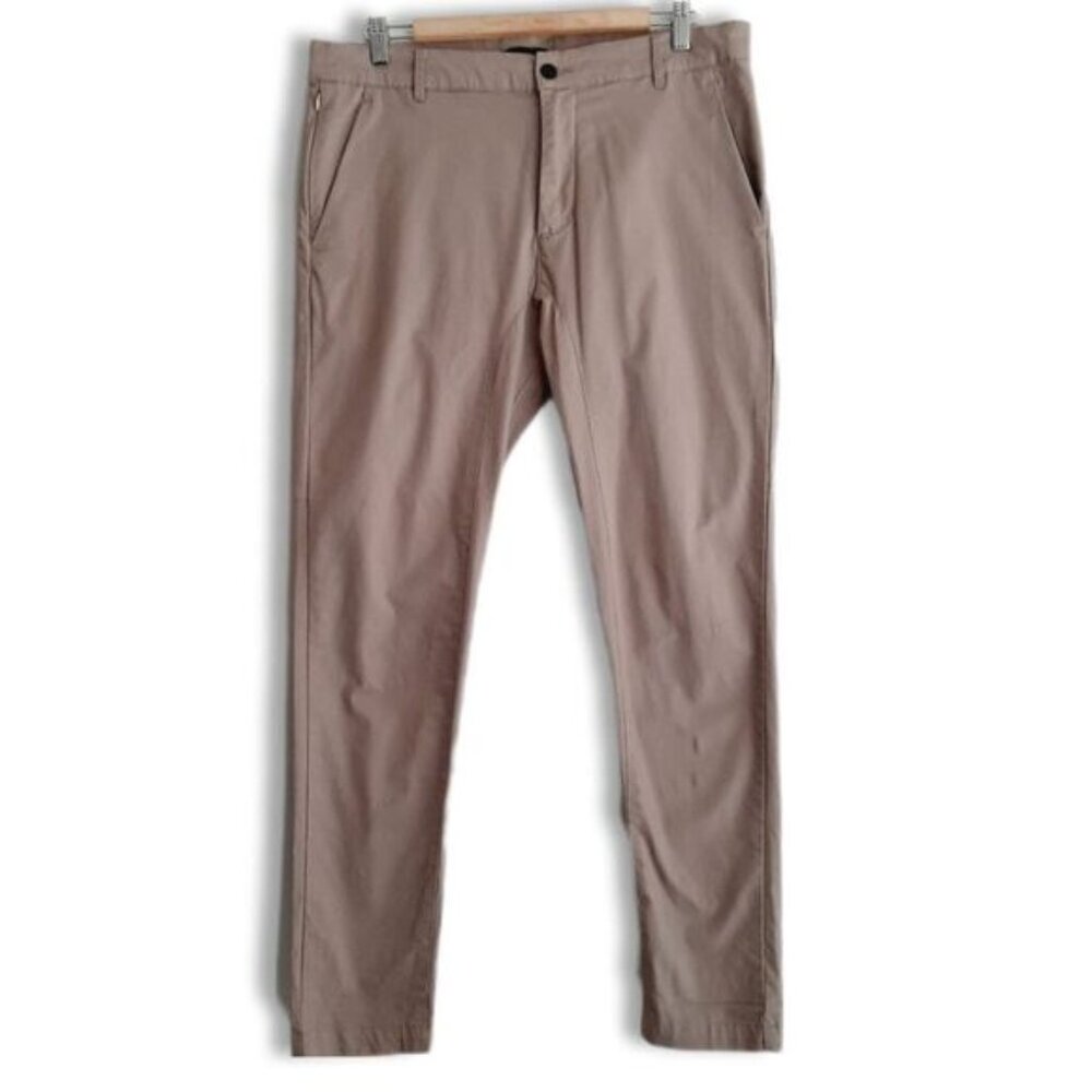 ZANEROBE Slim Fit Casual Pants Beige Cotton Blend Men's Sz 34